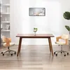 Image de Chaise Pivotante À Manger Crème Bois Courbé Et Similicuir Vidaxl
