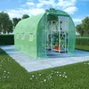 Image de vidaXL Serre Tente Abri Plantes Serre à Fleurs Serre à Plantes Serre de Jardin Serre dExtérieur 686 m² Vert Tissu PE 48164