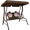 Image de Balancelle Pour Enfants Marron 115x75x110 Cm Tissu Vidaxl