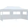Image de Tente De Réception Pliable Avec Parois 3 X 6 M Acier Blanc Vidaxl
