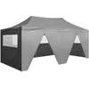 Image de Tente De Réception Pliable Avec 4 Parois 3x6 M Acier Anthracite Vidaxl