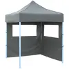 Image de Tente De Réception Pliable Avec 2 Parois 2x2 M Acier Anthracite Vidaxl