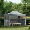 Image de Tente De Réception Pliable Avec 3 Parois 3x4 M Acier Anthracite Vidaxl