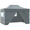 Image de Tente De Réception Pliable Avec 4 Parois 3x4 M Acier Anthracite Vidaxl