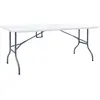 Image de Table Pliable De Jardin Blanc 180x72x72 Cm Pehd Vidaxl