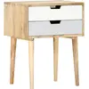 Image de Table De Chevet 47x35x59 Cm Bois De Manguier Massif Vidaxl