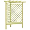 Image de Pergola D'angle Avec Siège 130x130x197 Cm Pin Imprégné Vidaxl