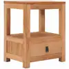 Image de Table De Chevet 40x30x50 Cm Bois De Teck Massif Vidaxl