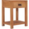 Image de Table De Chevet 35x35x50 Cm Bois De Teck Massif Vidaxl