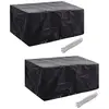 Image de Housses De Salon De Jardin 2 Pcs Rotin 10  illets 240 X 140 Cm Vidaxl