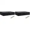 Image de Housses De Chaise De Jardin 8  illets 2 Pcs 218 X 77 X 55 Cm Vidaxl