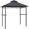 Image de Belvédère De Barbecue 240x150x255 Cm Anthracite Acier Vidaxl