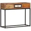 Image de Table Console Doré 90x30x75 Cm Bois De Récupération Massif Vidaxl