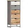 Image de Armoire À Tiroirs 45x30x105 Cm Bois De Manguier Massif Vidaxl