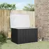 Image de Boîte De Rangement De Jardin Anthracite 149x99x93 Cm Vidaxl