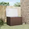 Image de Boîte De Rangement De Jardin Marron 149x99x93 Cm Vidaxl