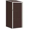 Image de Abri De Jardin Marrron 87x98x159 Cm Acier Galvanisé Vidaxl