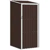 Image de vidaXL Abri de jardin Marrron 87x98x159 cm Acier galvanisé 46292