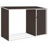 Image de vidaXL Abri à Bois de Jardin Hangar de Stockage dOutils Abri de Rangement Remise en Rondins Cabane Extérieur Marron 46296