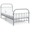 Image de Cadre De Lit Sans Matelas Gris Métal 90x200 Cm Vidaxl