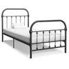 Image de vidaXL Cadre de lit sans matelas gris métal 90x200 cm 284504