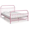 Image de vidaXL Cadre de lit sans matelas rose métal 120x200 cm 284512