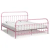 Image de vidaXL Cadre de lit sans matelas rose métal 180x200 cm 284515