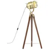 Image de Lampadaire - vidaXL - Bois de manguier massif - 97 cm - E27 - Trépied - Chic