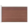 Image de vidaXL Clôture de Jardin Barrière de Jardin Panneau de Clôture dExtérieur Clôture de Terrasse Brise Vue Arrière-cour WPC 49074