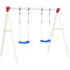 Image de Sièges De Balançoire Avec Cordes 2 Pcs Bleu 38x16 Cm Pe Vidaxl