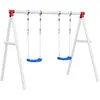 Image de vidaXL Sièges de balançoire avec cordes 2 pcs bleu 38x16 cm PE 92306
