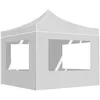 Image de Tente De Réception Pliable Avec Parois Aluminium 2x2 M Blanc Vidaxl