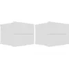 Image de Tables De Chevet 2 Pcs Blanc 40x30x30 Cm Bois D'ingénierie Vidaxl