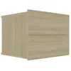 Image de vidaXL Table de chevet chêne sonoma 40 x 30 x 30 cm Aggloméré