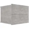 Image de vidaXL Table de chevet Gris béton 40 x 30 x 30 cm Aggloméré