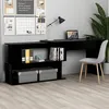 Image de vidaXL Bureau dangle Noir 200x50x76 cm Aggloméré