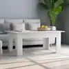 Image de Table Basse Blanc 100x60x42 Cm Bois D'ingénierie Vidaxl