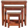 Image de Vidaxl tables gigognes 3 pcs bois d'acacia massif