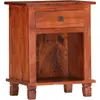 Image de Table De Chevet 40 X 30 X 50 Cm Bois D'acacia Massif Vidaxl