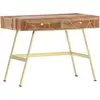 Image de Bureau Avec Tiroirs 100x55x75 Cm Bois Solide Vidaxl