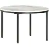 Image de Table Basse Blanc Et Noir Ø65 Cm Marbre Solide Véritable Vidaxl