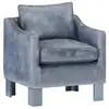 Image de Chaise Cabriolet Gris Cuir Véritable Vidaxl