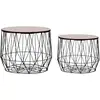 Image de Tables Basses 2 Pcs Noir Vidaxl