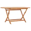 Image de Table Pliable De Jardin 160x80x75 Cm Bois De Teck Solide Vidaxl