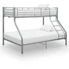 Image de Cadre De Lit Superposé Sans Matelas Gris 140x200 Cm/90x200 Cm Vidaxl