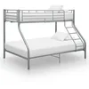 Image de vidaXL Cadre de lit superposé sans matelas gris 140x200 cm/90x200 cm 287904