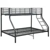 Image de Vidaxl cadre de lit superposé sans matelas noir 140x200 cm90x200 cm 287905