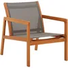Image de Chaise De Jardin Gris Bois D'eucalyptus Solide Et Textilène Vidaxl