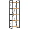 Image de Bibliothèque À 5 Niveaux 60x30x180 Cm Bois De Manguier Solide Vidaxl