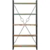 Image de Vidaxl bibliothèque 5 niveaux 90x30x180 cm bois solide de récupération